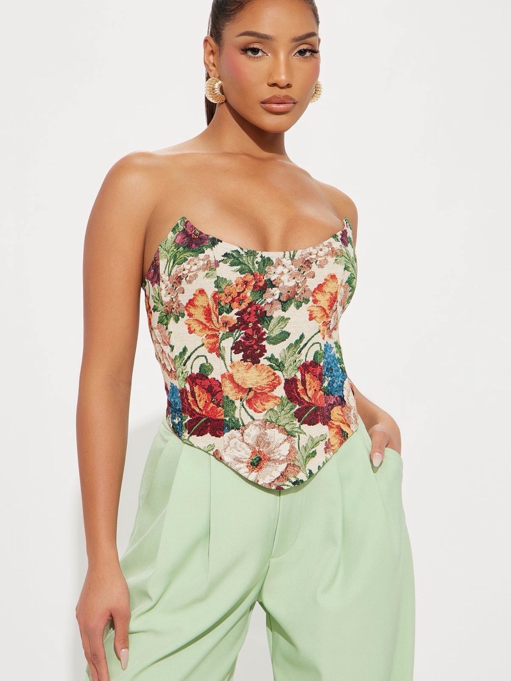 Floral corset